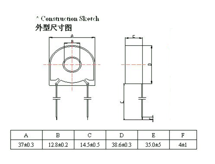 Durable PCB precision current transformer